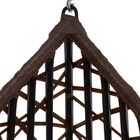 Cadeira Balanço Ninho Suspenso Gota Tramado Com Suporte E Alm