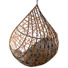 Cadeira Balanço Ninho Suspenso Gota Tramado Com Suporte E Alm