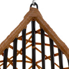 Cadeira Balanço Ninho Suspenso Gota Tramado Com Suporte E Alm