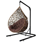 Cadeira Balanço Ninho Suspenso Gota Tramado com suporte e Alm