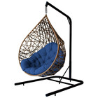 Cadeira Balanço Ninho Suspenso Gota Tramado com suporte e Alm
