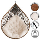 Cadeira Balanço Ninho Suspenso Gota Tramado com suporte e Alm