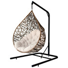 Cadeira Balanço Ninho Suspenso Gota Tramado com suporte e Alm