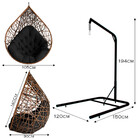 Cadeira Balanço Ninho Suspenso Gota Tramado com suporte e Alm