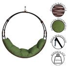 Cadeira Balanço Suspenso Lua Em Corda Náutica