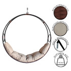 Cadeira Balanço Suspenso Lua Em Fibra Sintética