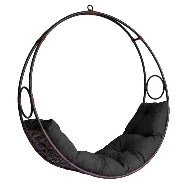 Cadeira Balanço Suspenso Lua Em Fibra Sintética