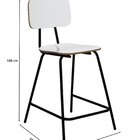 Cadeira/banqueta Alta Para Cozinha - Industrial Branco