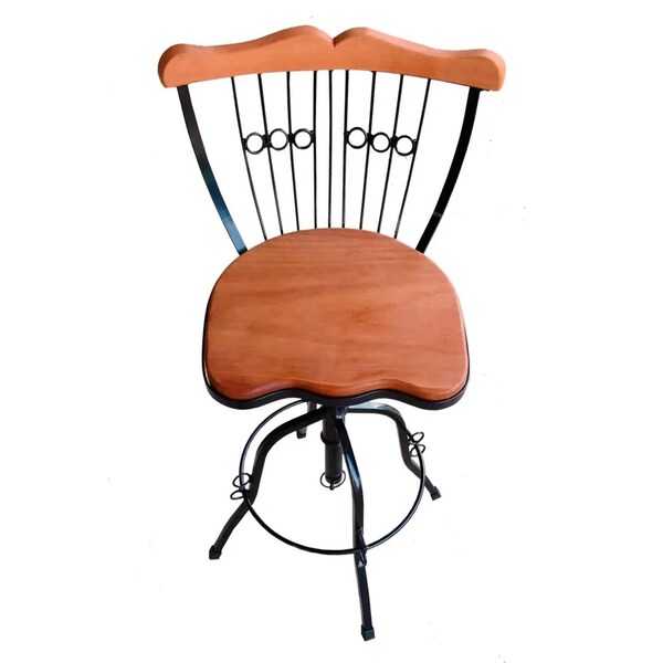 Cadeira Banqueta Bistrô Alta Regulável Giratória Balcão Cozin