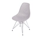 Cadeira Base Cromada Colmeia  Fendi/cromado