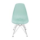 Cadeira Base Cromada Colmeia  Tiffany/cromado