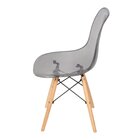 Cadeira Base De Madeira Eames Cinza