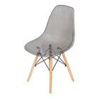 Cadeira Base De Madeira Eames Cinza