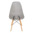 Cadeira Base De Madeira Eames Cinza
