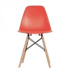 Cadeira Base Em Madeira E Aã§o Eames Empório  Coral