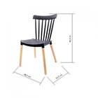 Cadeira Base Em Madeira Windsor Branco