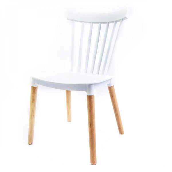 Cadeira Base Em Madeira Windsor Branco