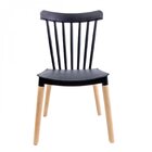 Cadeira Base Em Madeira Windsor Preto