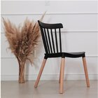 Cadeira Base Em Madeira Windsor Preto