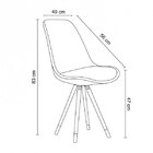 Cadeira Base Giratória Luana Marrom