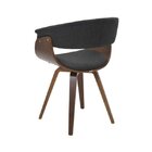 Cadeira Base Madeira Betina Cadeiras Grafite