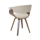 Cadeira Base Madeira Betina Creme