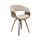 Cadeira Base Madeira Betina Creme