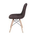 Cadeira Base Madeira Clara Botone Dkr Café