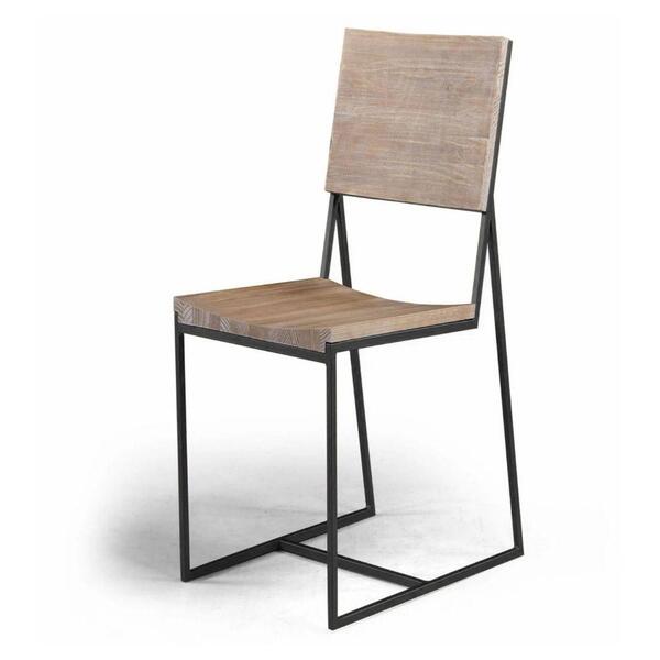 Cadeira Baxter Renar Cor Grafite Driftwood