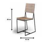 Cadeira Baxter Renar Cor Grafite Driftwood