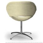 Cadeira Beijo Bege Poltrona Decorativa Com Base Giratória