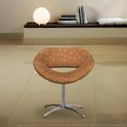 Cadeira Beijo Colmeia Marrom E Laranja Poltrona Decorativa Co