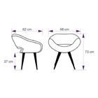 Cadeira Beijo Colmeia Verde E Preto Poltrona Decorativa Com B