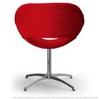 Cadeira Beijo Vermelha Poltrona Decorativa Com Base Giratória