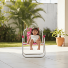 Cadeira Bel Infantil Alumínio Barbie