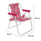 Cadeira Bel Infantil Alumínio Barbie