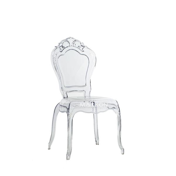 Cadeira Belle Epoque Transparente Sem Braço Mk-956 - Makkon