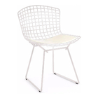 Cadeira Bertoia Branca Com Assento Branco