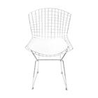Cadeira Bertoia Cromada Com Almofada Branca 83,5cm