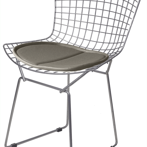 Cadeira Bertoia Tradicional Com Assento - Linha Color - Cinza