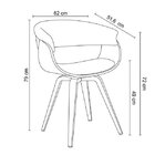 Cadeira Betina Pu Base Giratória Cadeiras Preto
