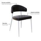 Cadeira Bless Fixa Com 4 Pés 55 X 52,5 X 77,5 Cm Com 1 Unidad