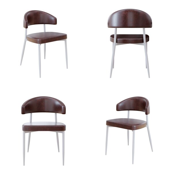 Cadeira Bless Fixa Com 4 Pés 55 X 52,5 X 77,5 Cm Com 4 Unidad