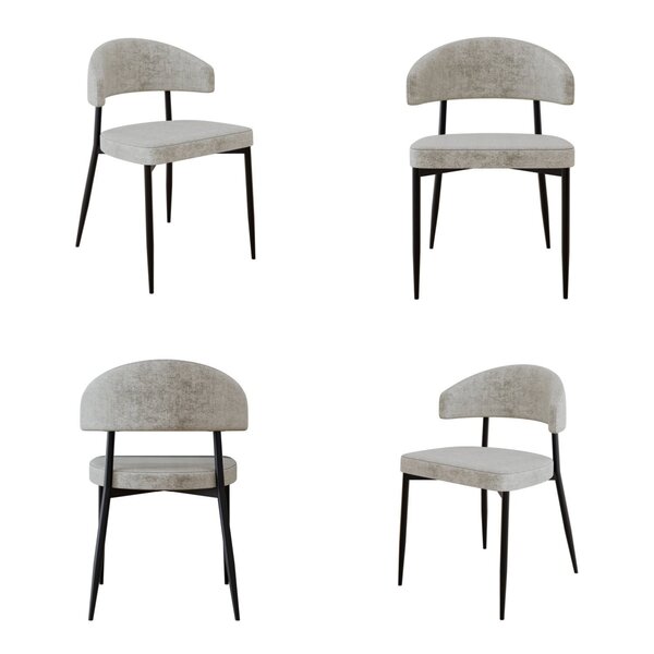 Cadeira Bless Fixa Com 4 Pés 55 X 52,5 X 77,5 Cm Com 4 Unidad