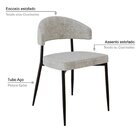 Cadeira Bless Fixa Com 4 Pés 55 X 52,5 X 77,5 Cm Com 4 Unidad