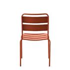 Cadeira Bora Sem Braço Estrutura Em Aço Com Pintura Cor Coral