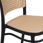 Cadeira Boxbit Amis Preta Em Polipropileno Com Assento Em Sim