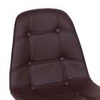 Cadeira Boxbit Dkr Eames Botonê Café Base Madeira