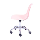 Cadeira Boxbit Dkr Eames Polipropileno Salmão Base Rodízio