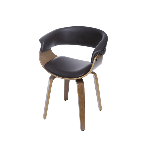 Cadeira Boxbit Elba Estrutura Madeira Acolchada Revest. P.u.